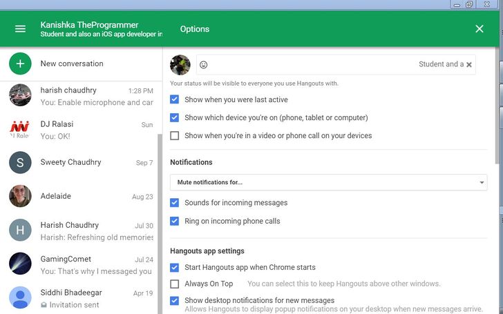 install hangouts for mac